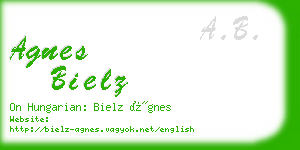 agnes bielz business card